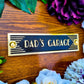 Art Deco 'Dad's Garage' Door Sign - The Metal Foundry