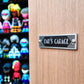 Art Deco 'Dad's Garage' Door Sign - The Metal Foundry