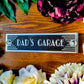 Art Deco 'Dad's Garage' Door Sign - The Metal Foundry