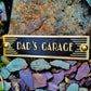 Art Deco 'Dad's Garage' Door Sign - The Metal Foundry