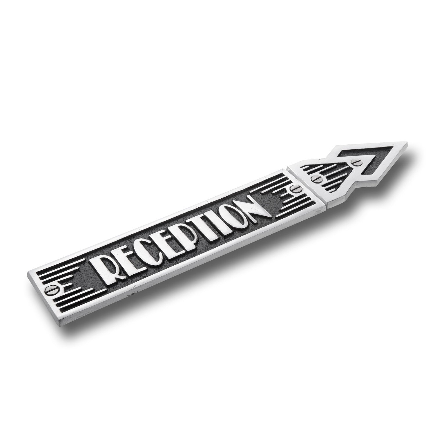 Art Deco Door Sign Arrow - The Metal Foundry