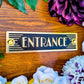Art Deco 'Entrance' Door Sign - The Metal Foundry