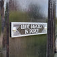 Art Deco 'Leave Parcels in Porch' Door Sign - The Metal Foundry