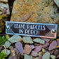 Art Deco 'Leave Parcels in Porch' Door Sign - The Metal Foundry