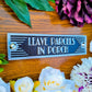 Art Deco 'Leave Parcels in Porch' Door Sign - The Metal Foundry