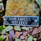 Art Deco 'Leave Parcels Next Door' Door Sign - The Metal Foundry