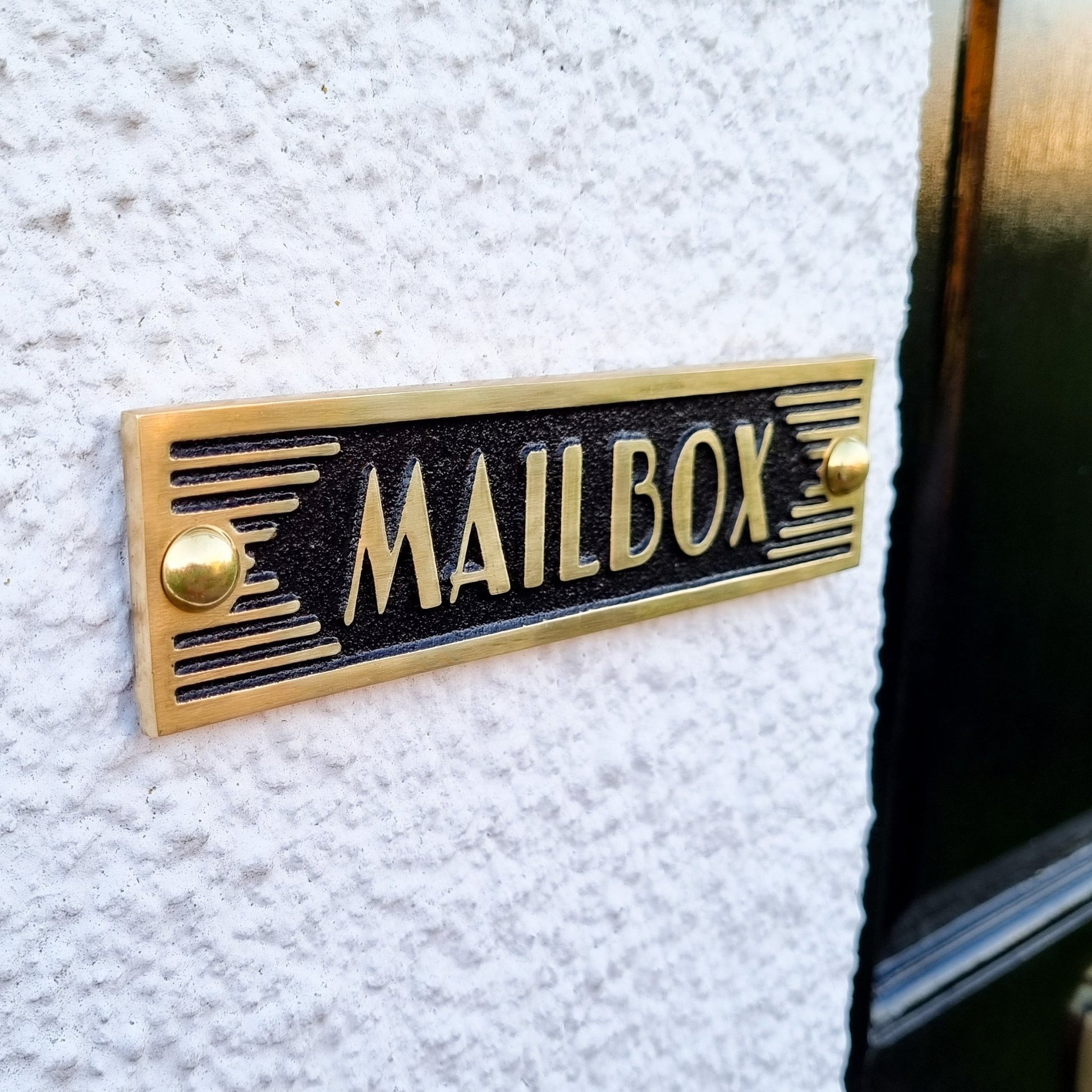 Art Deco 'Mailbox' Sign - The Metal Foundry