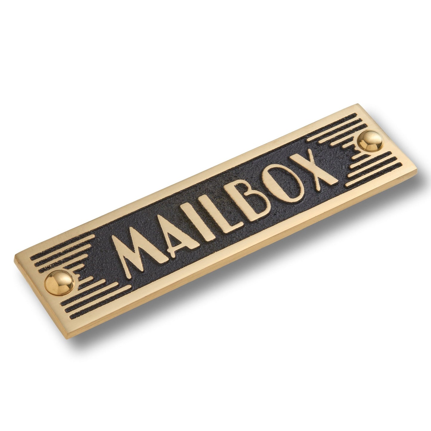 Art Deco 'Mailbox' Sign - The Metal Foundry