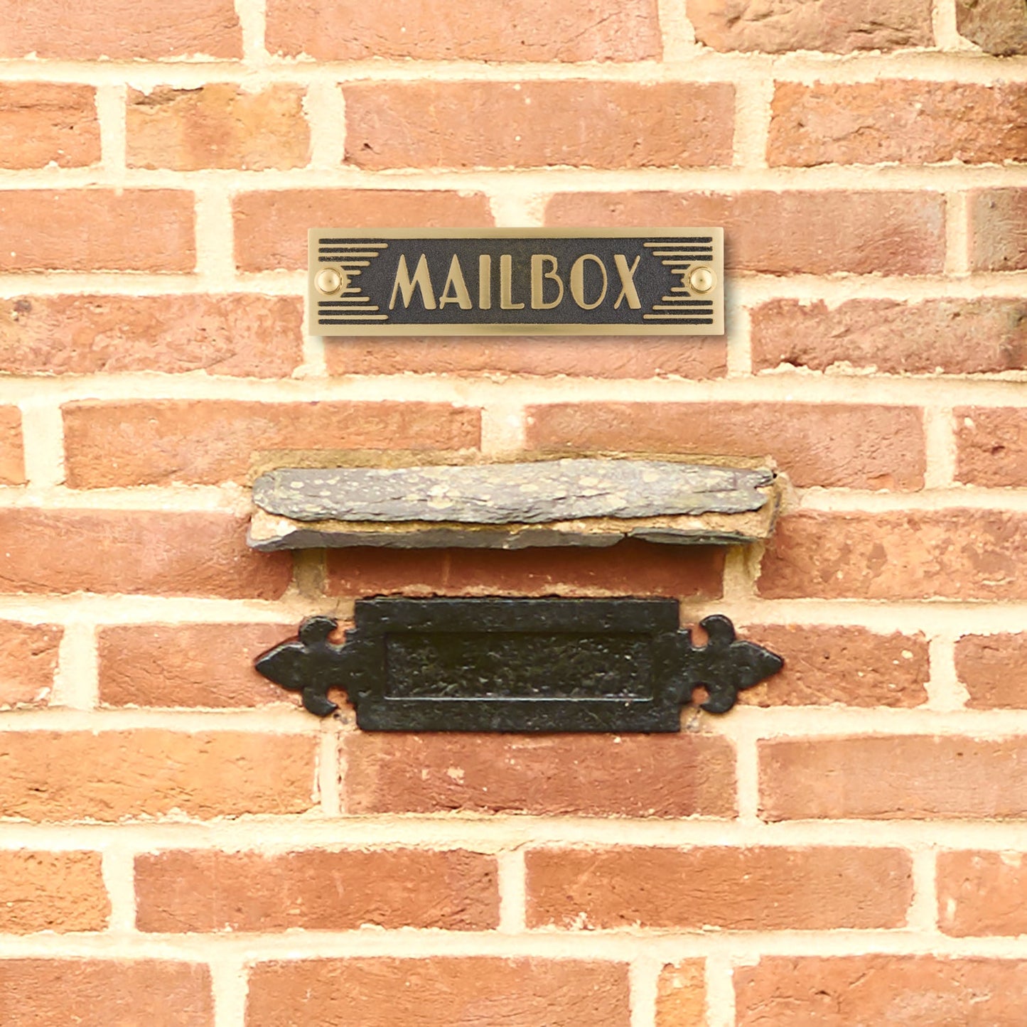 Art Deco 'Mailbox' Sign - The Metal Foundry