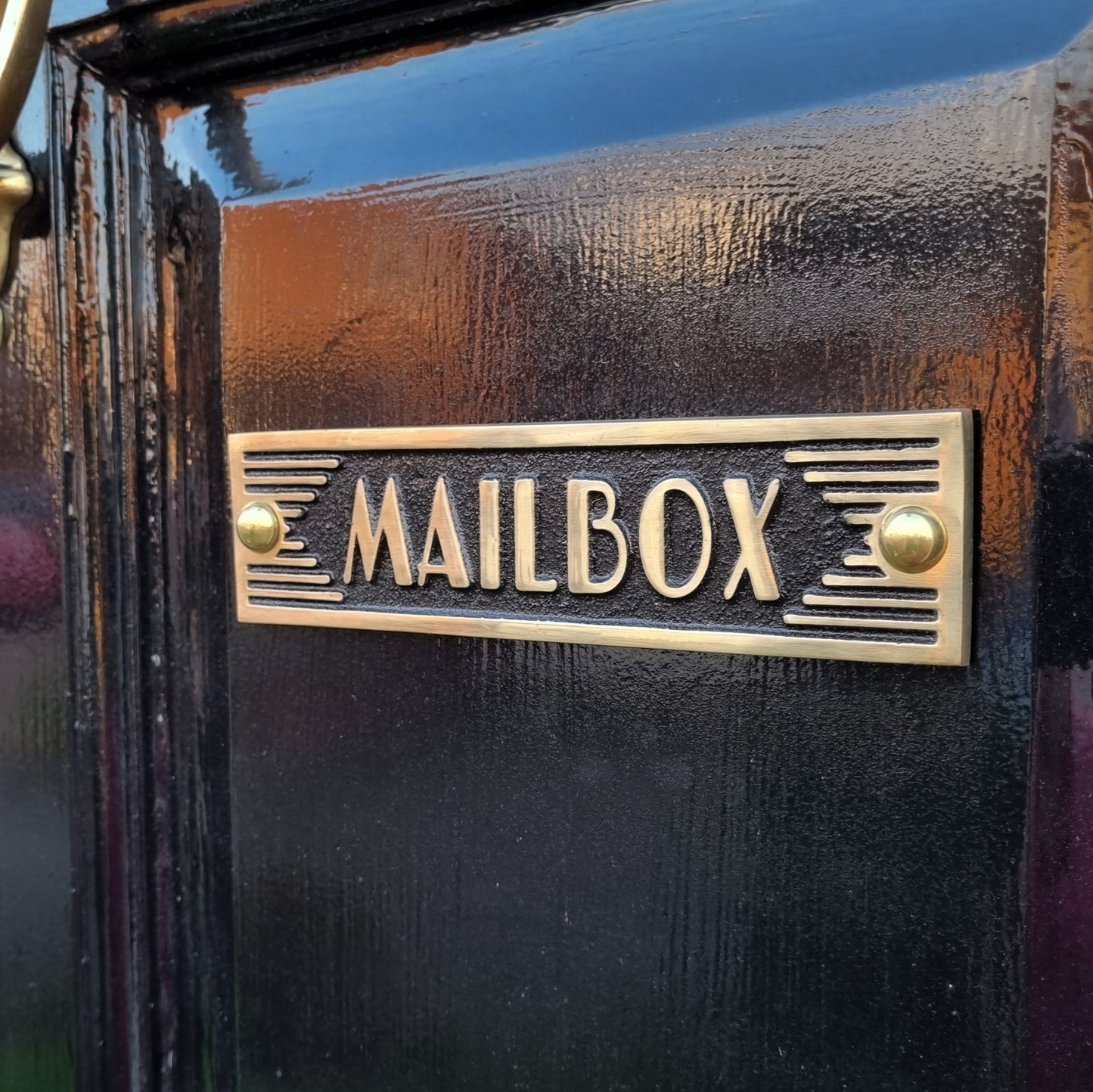 Art Deco 'Mailbox' Sign - The Metal Foundry