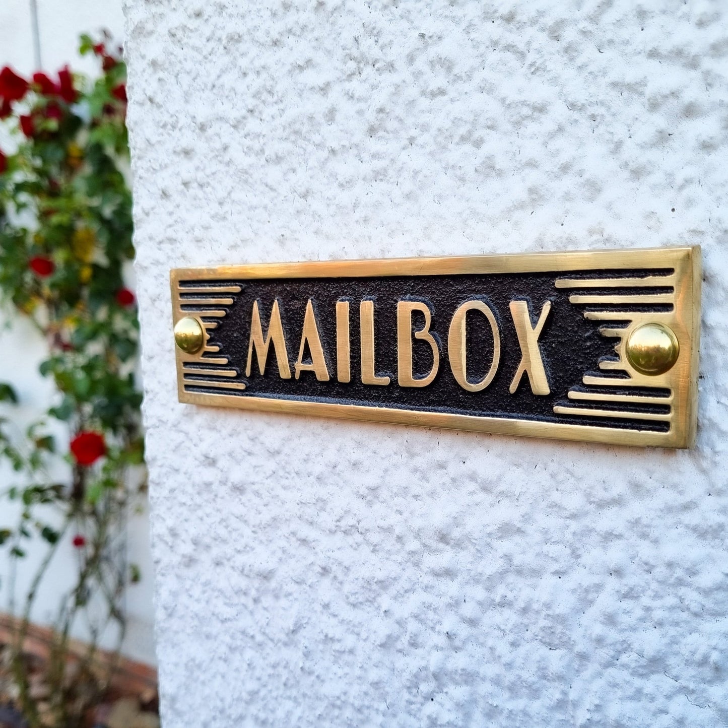 Art Deco 'Mailbox' Sign - The Metal Foundry