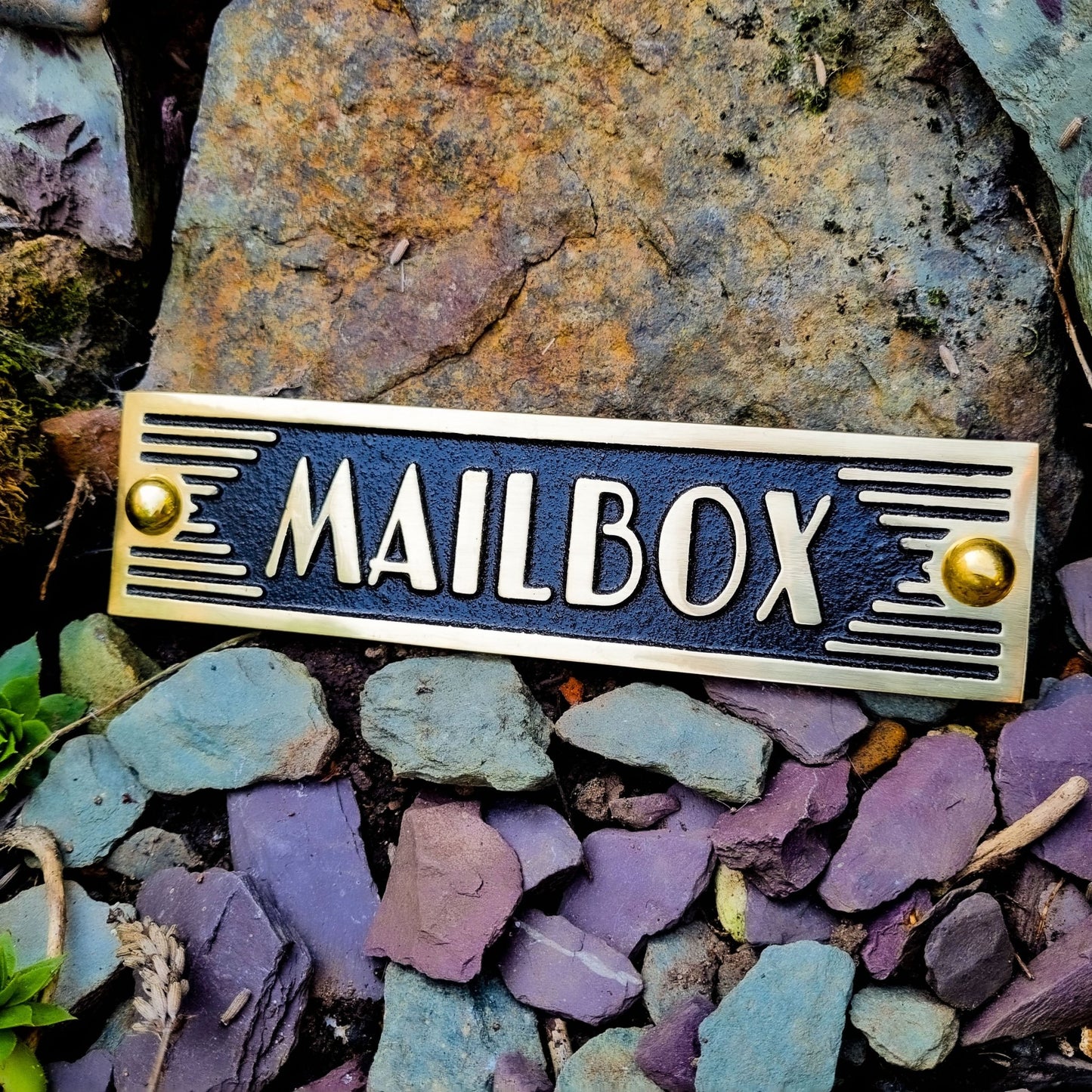 Art Deco 'Mailbox' Sign - The Metal Foundry