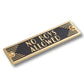 Art Deco 'No Boy's Allowed' Door Sign - The Metal Foundry