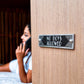 Art Deco 'No Boy's Allowed' Door Sign - The Metal Foundry