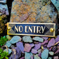 Art Deco 'No Entry' Sign - The Metal Foundry