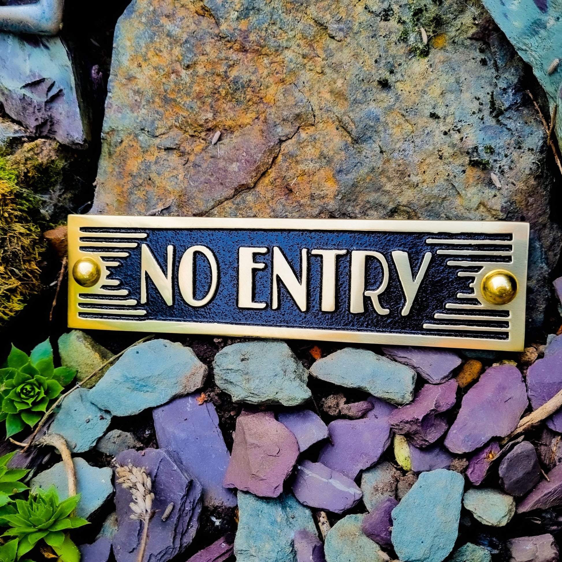 Art Deco 'No Entry' Sign - The Metal Foundry