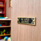 Art Deco 'No Girls Allowed' Door Sign - The Metal Foundry