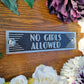 Art Deco 'No Girls Allowed' Door Sign - The Metal Foundry