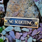 Art Deco 'No Soliciting' Sign - The Metal Foundry