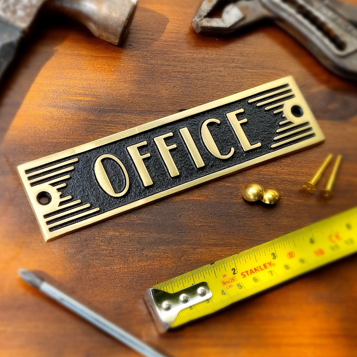 Art Deco 'Office' Sign - The Metal Foundry