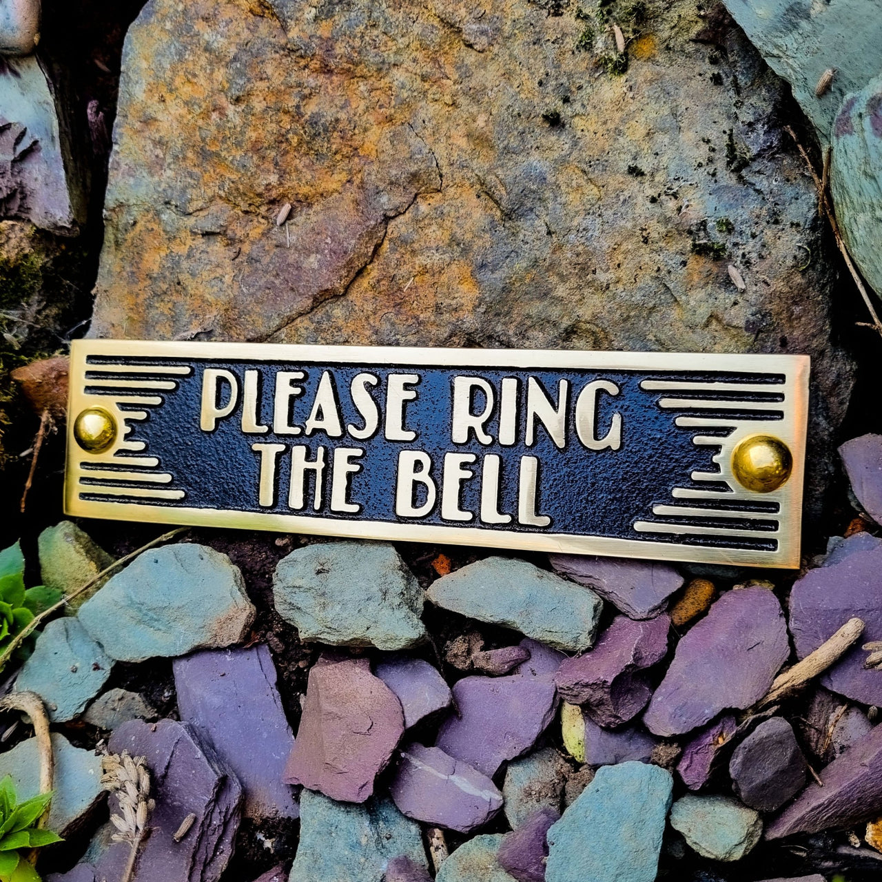 Art Deco 'Please Ring The Bell' Sign - The Metal Foundry