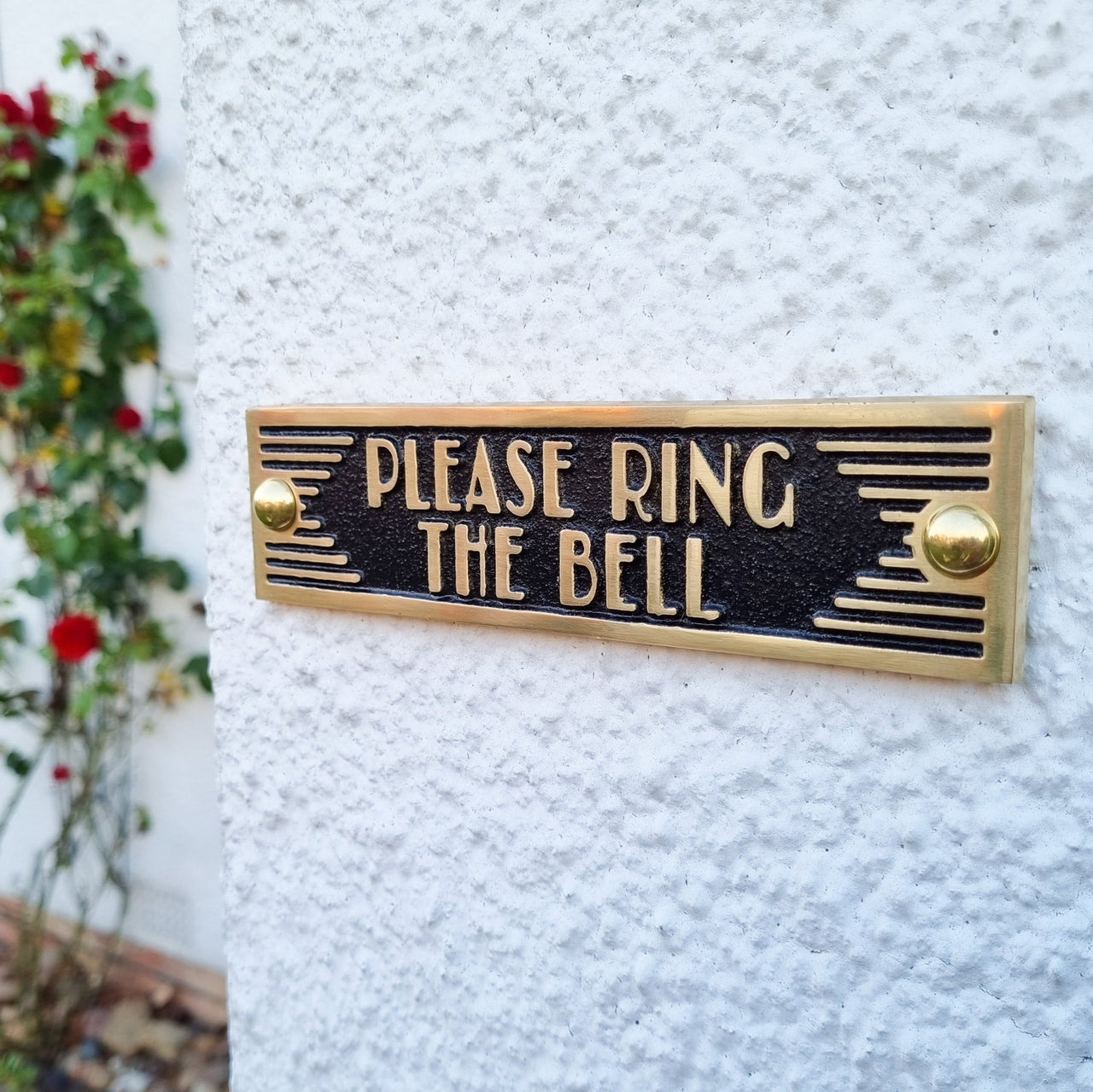 Art Deco 'Please Ring The Bell' Sign - The Metal Foundry