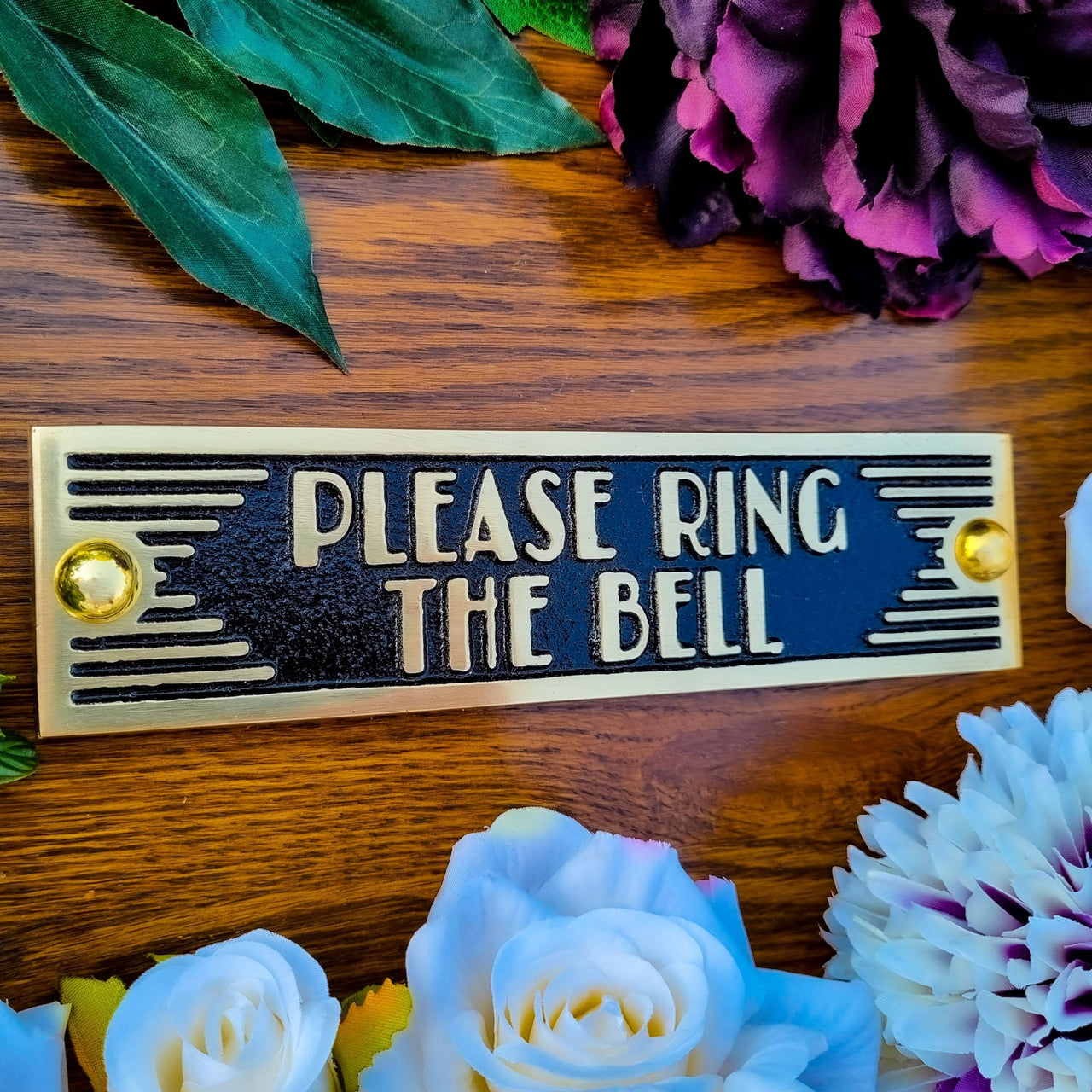 Art Deco 'Please Ring The Bell' Sign - The Metal Foundry