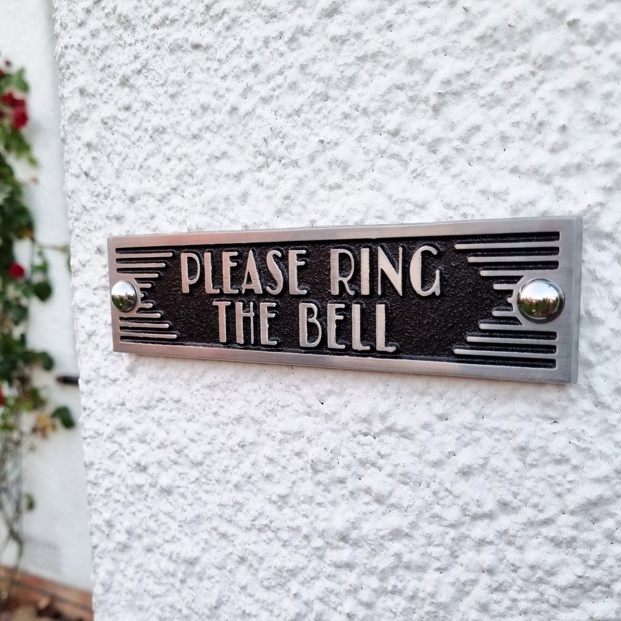 Art Deco 'Please Ring The Bell' Sign - The Metal Foundry
