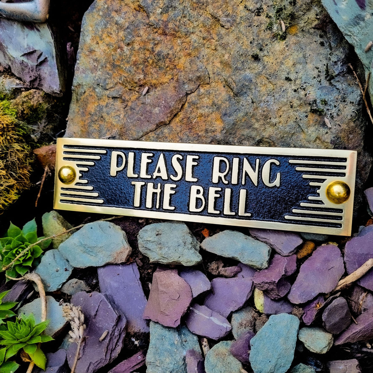 Art Deco 'Please Ring The Bell' Sign - The Metal Foundry