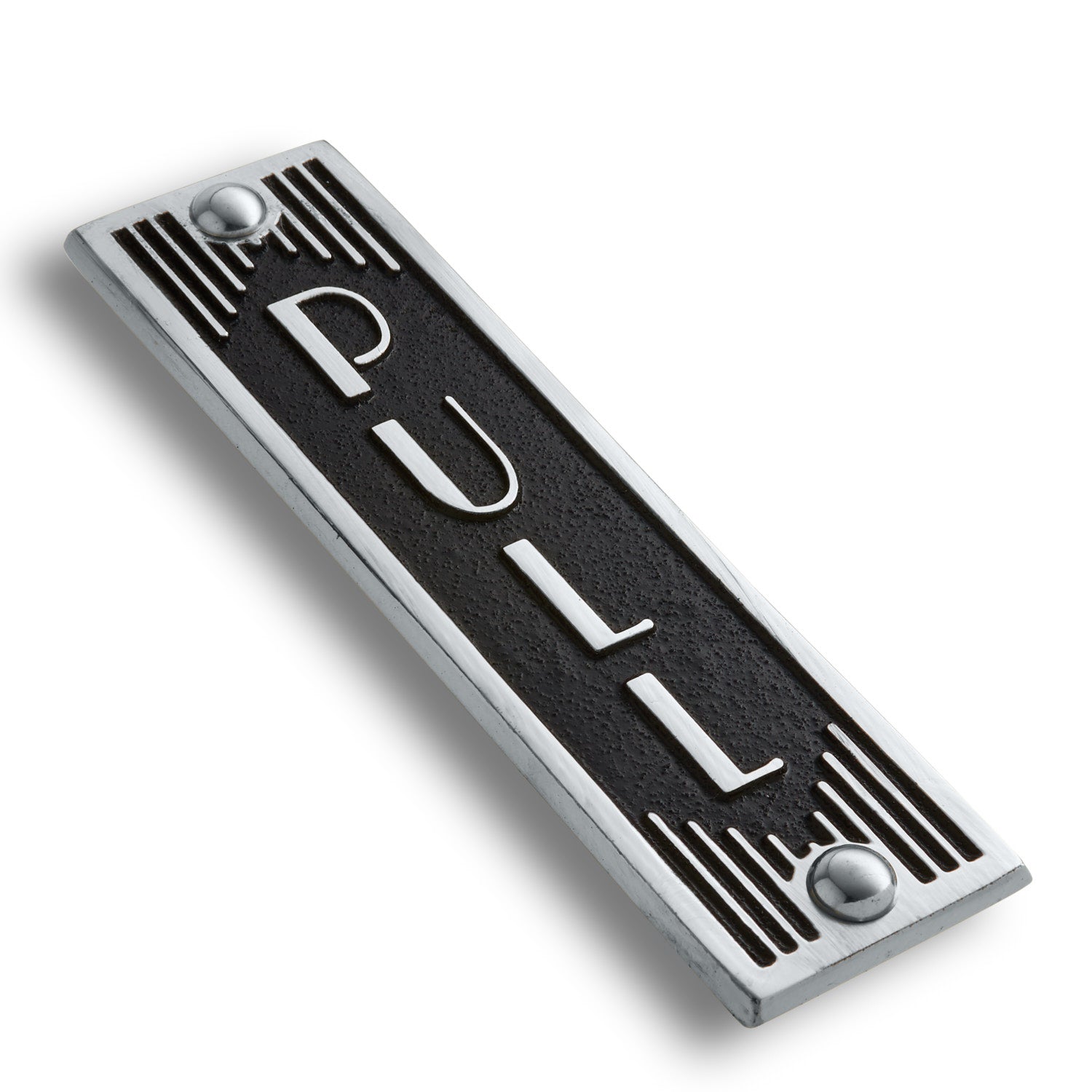 Art Deco 'Pull' Door Sign - The Metal Foundry