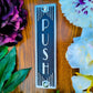 Art Deco 'Push' Door Sign - The Metal Foundry