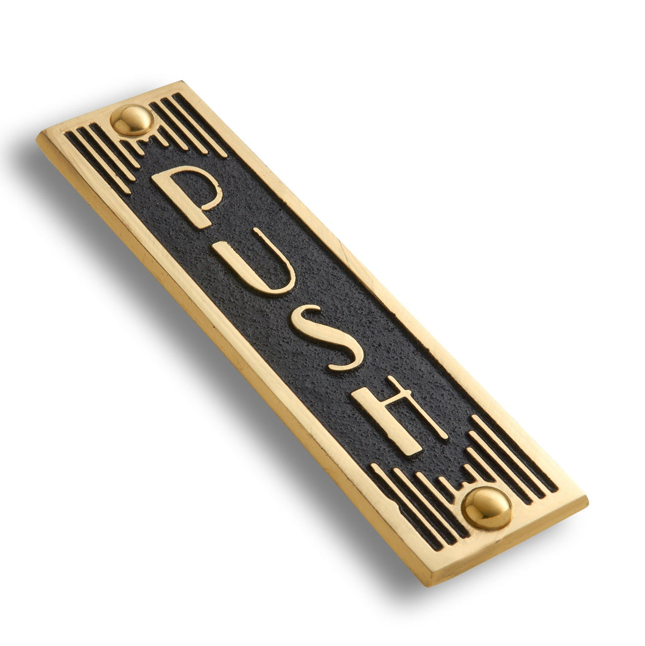 Art Deco 'Push' Door Sign - The Metal Foundry