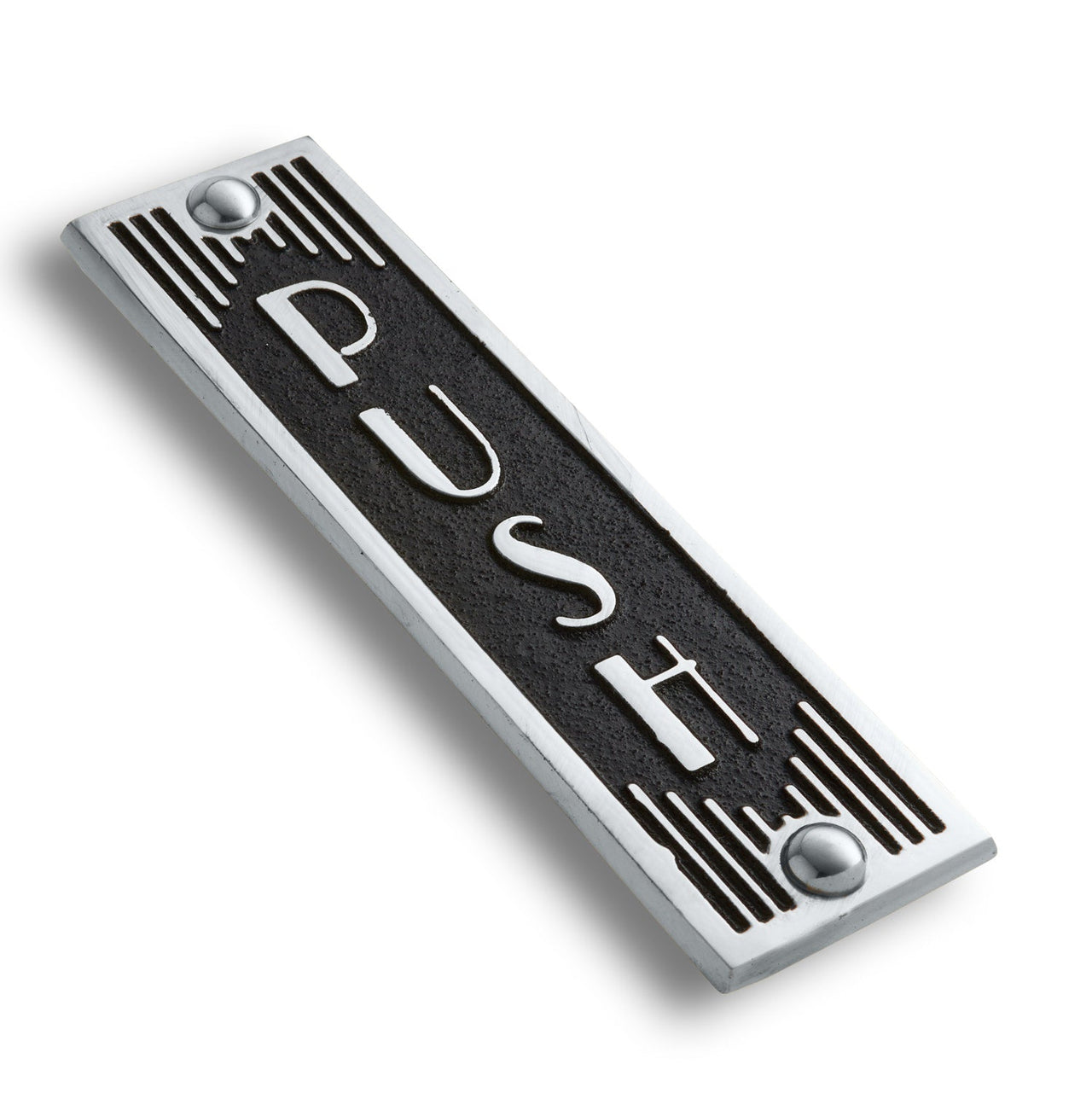 Art Deco 'Push' Door Sign - The Metal Foundry