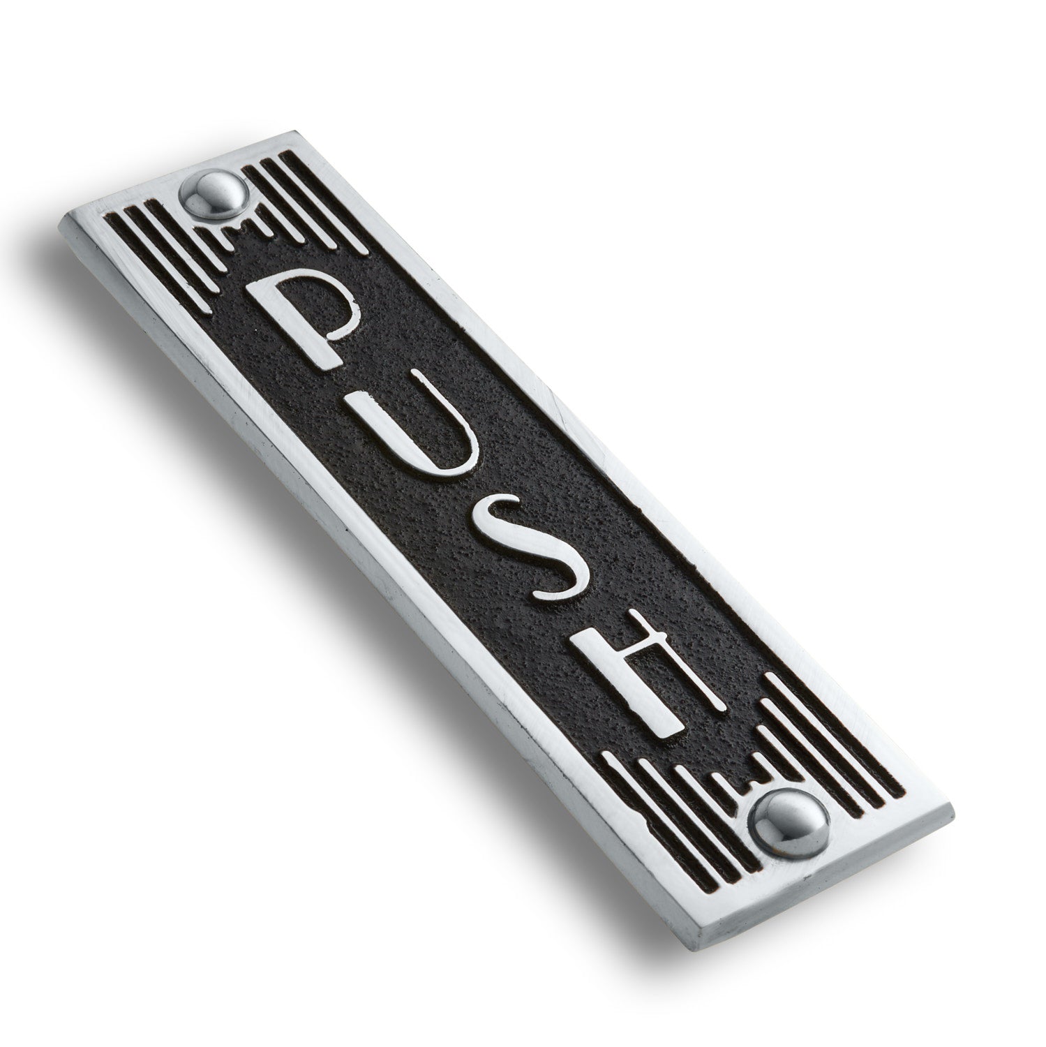 Art Deco 'Push' Door Sign - The Metal Foundry