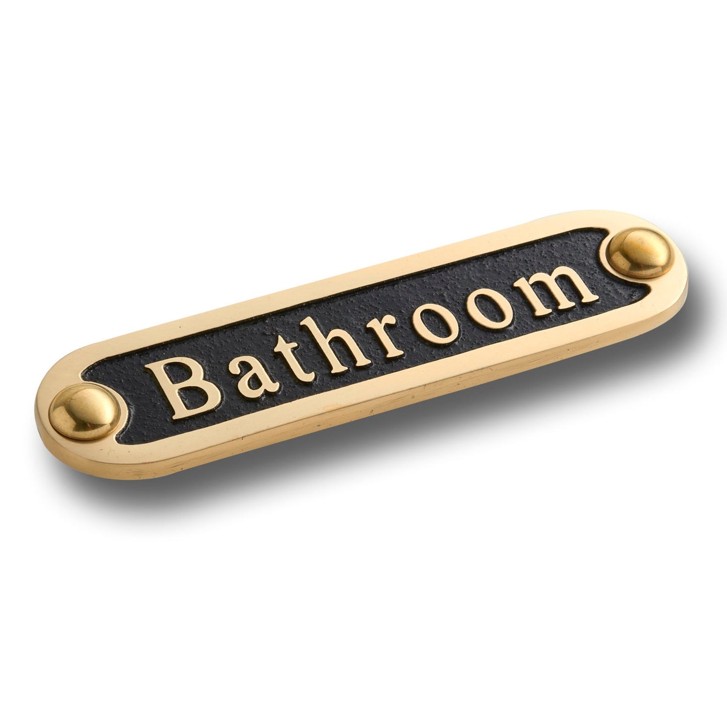 'Bathroom' Door Sign - The Metal Foundry