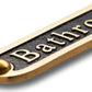 'Bathroom' Door Sign - The Metal Foundry