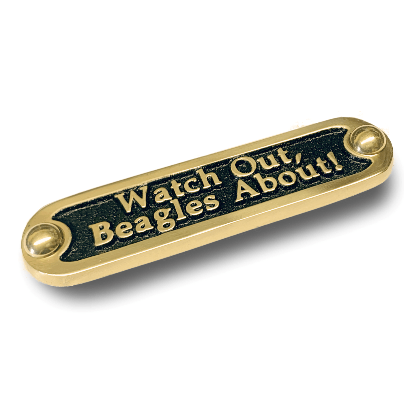 'Beagles About' Door Sign - The Metal Foundry