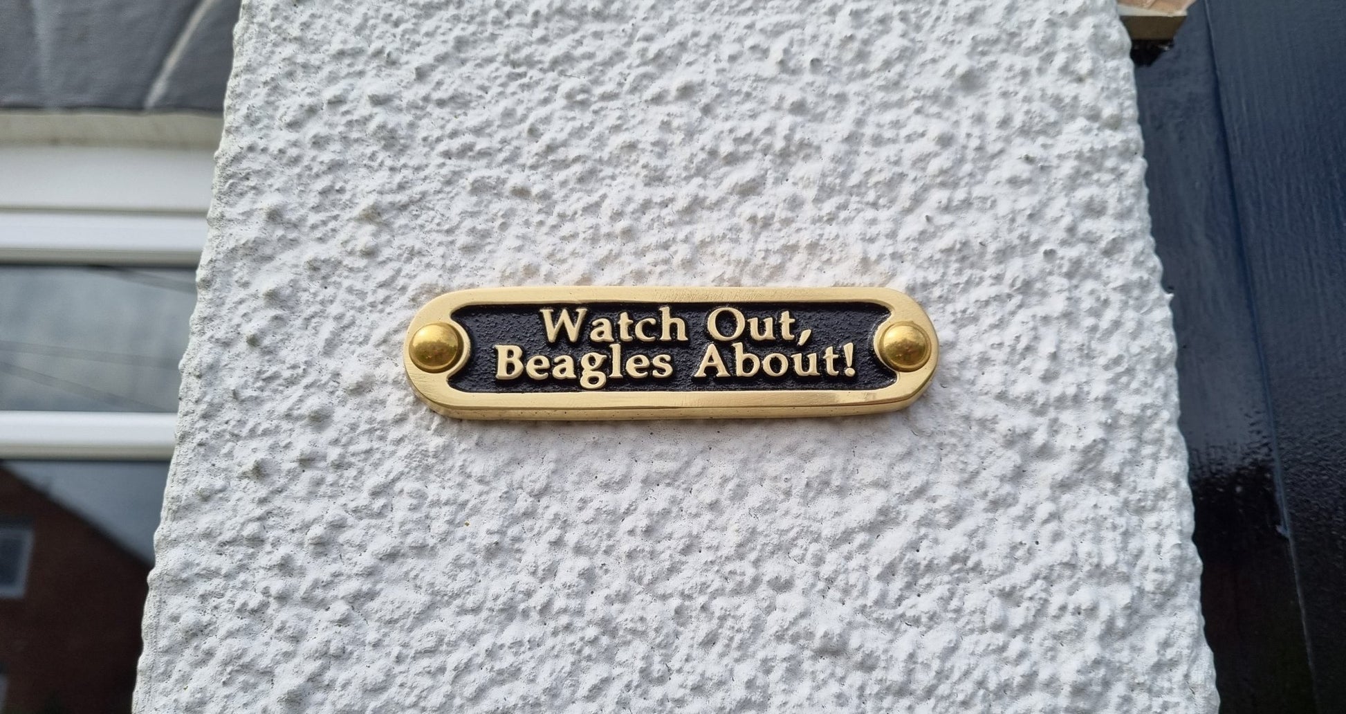 'Beagles About' Door Sign - The Metal Foundry