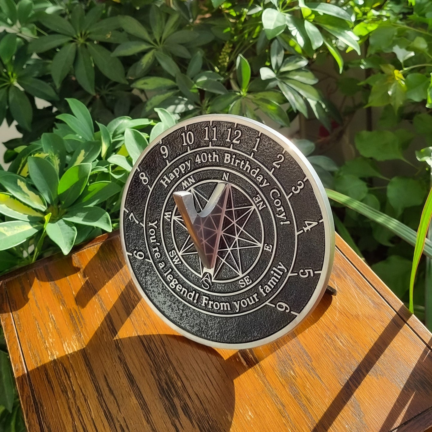 Custom Sundial With Star image - The Metal Foundry