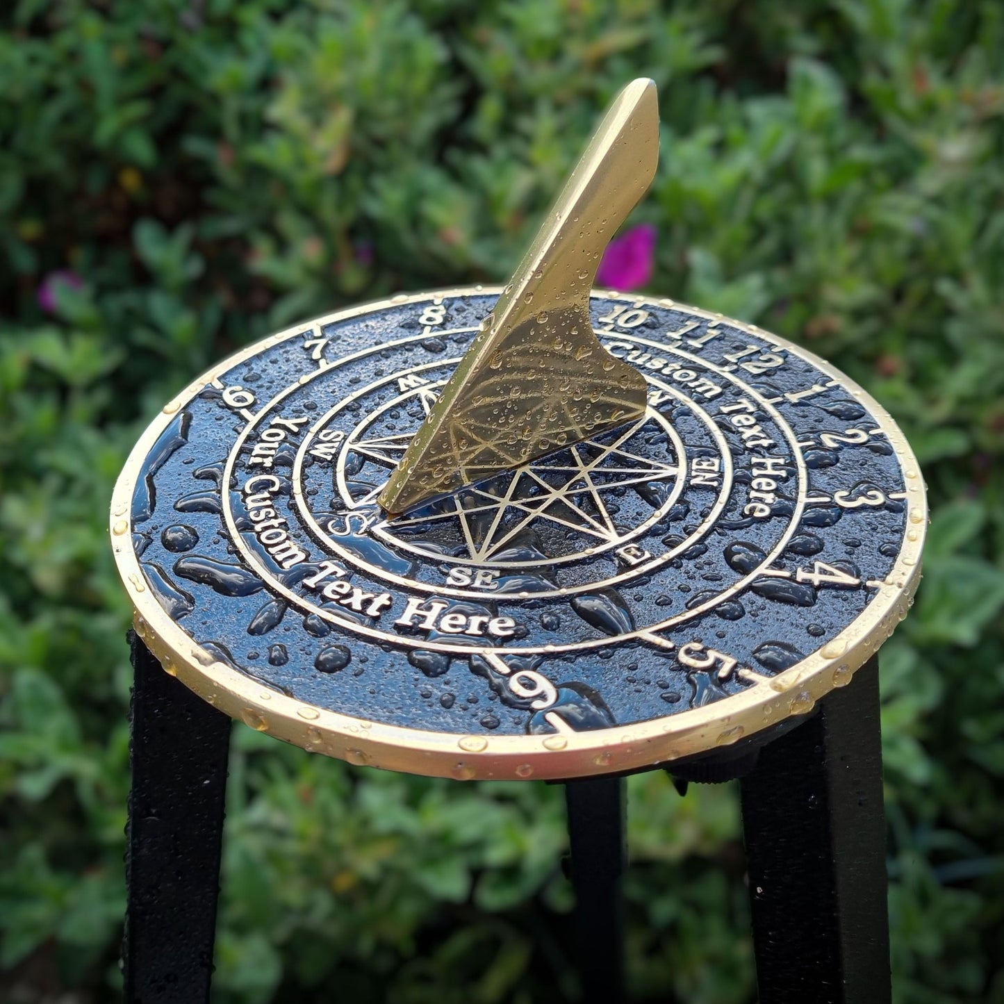 Custom Sundial With Star image - The Metal Foundry