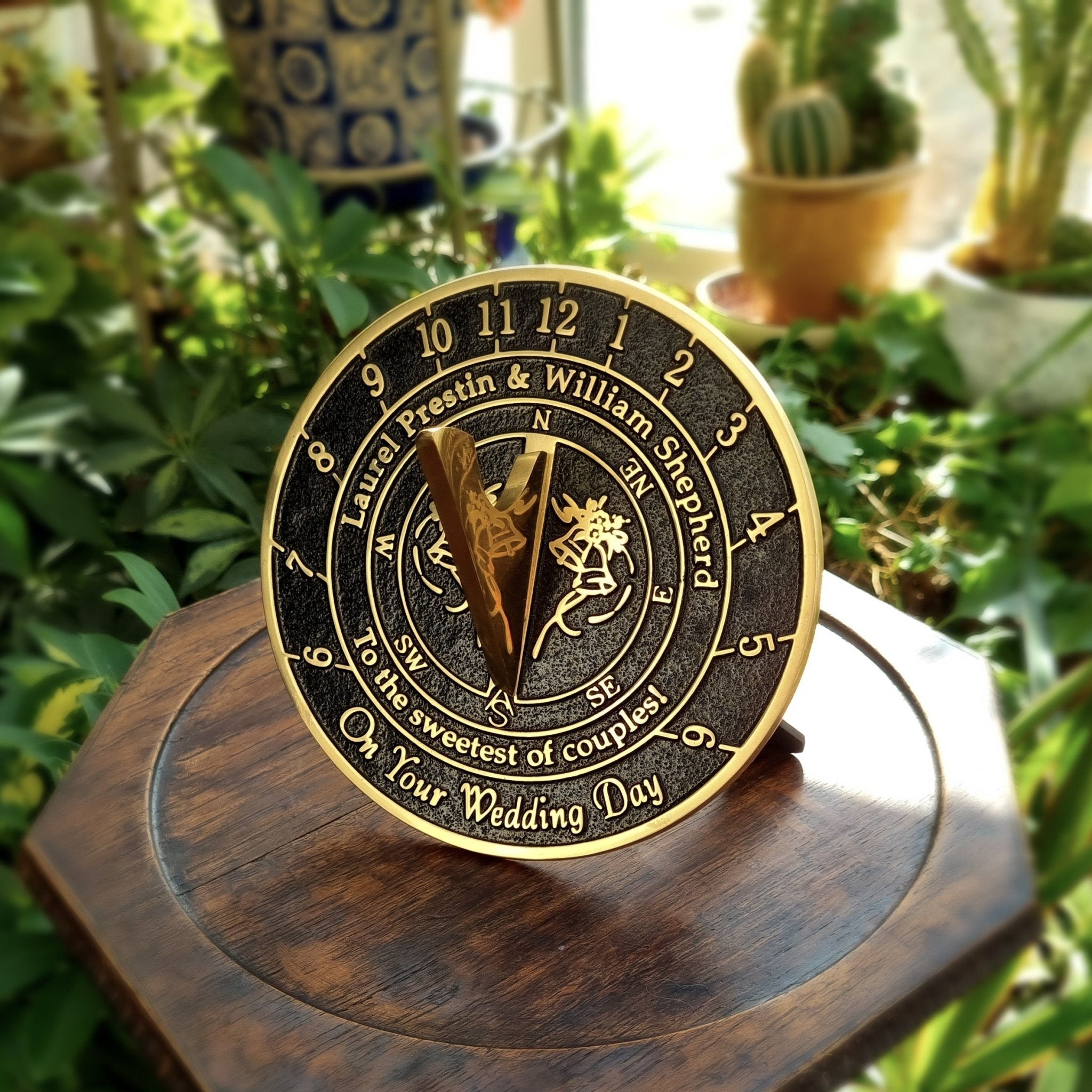 Custom Wedding Sundial - The Metal Foundry