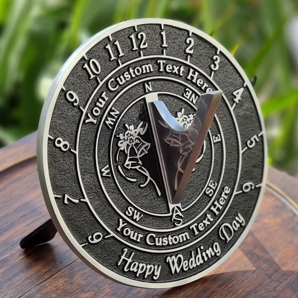 Custom Wedding Sundial - The Metal Foundry