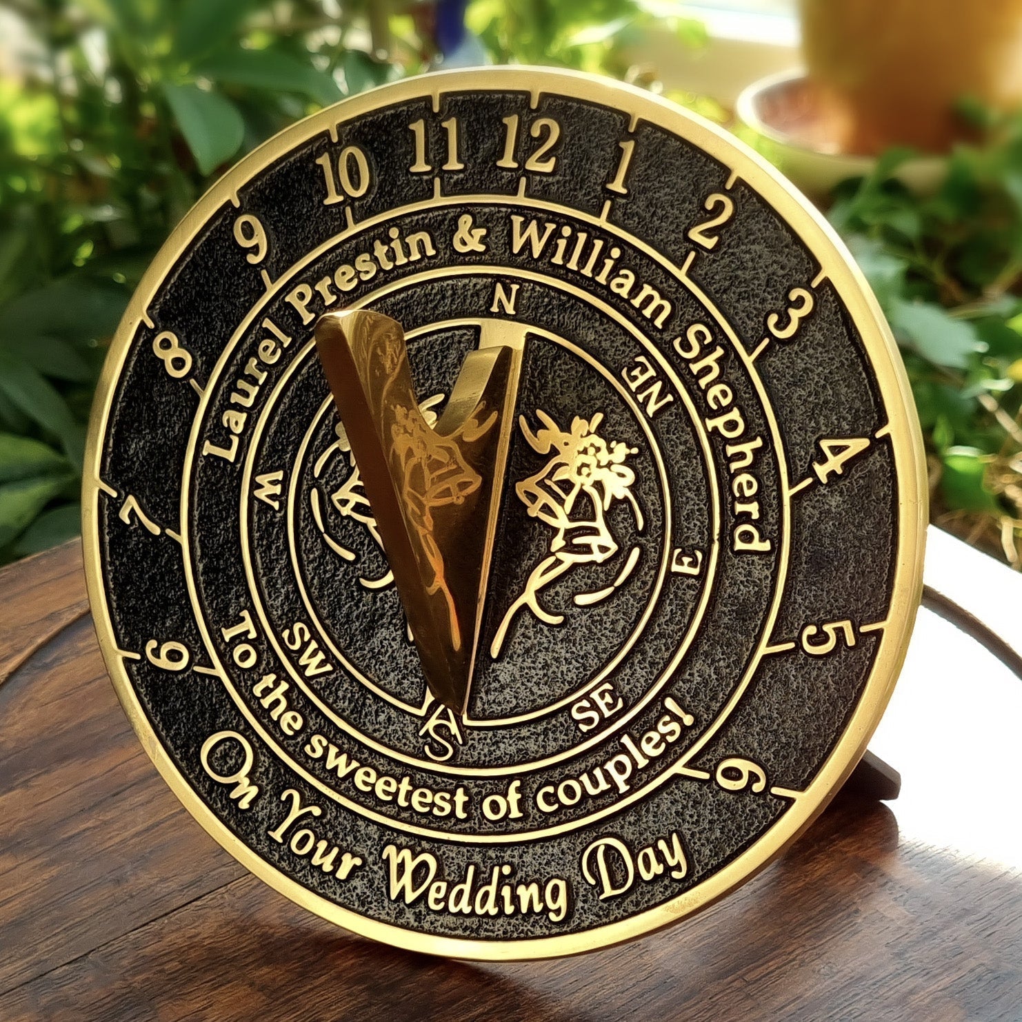 Personalised Wedding Sundials | Classy Wedding Gifts – The Metal Foundry