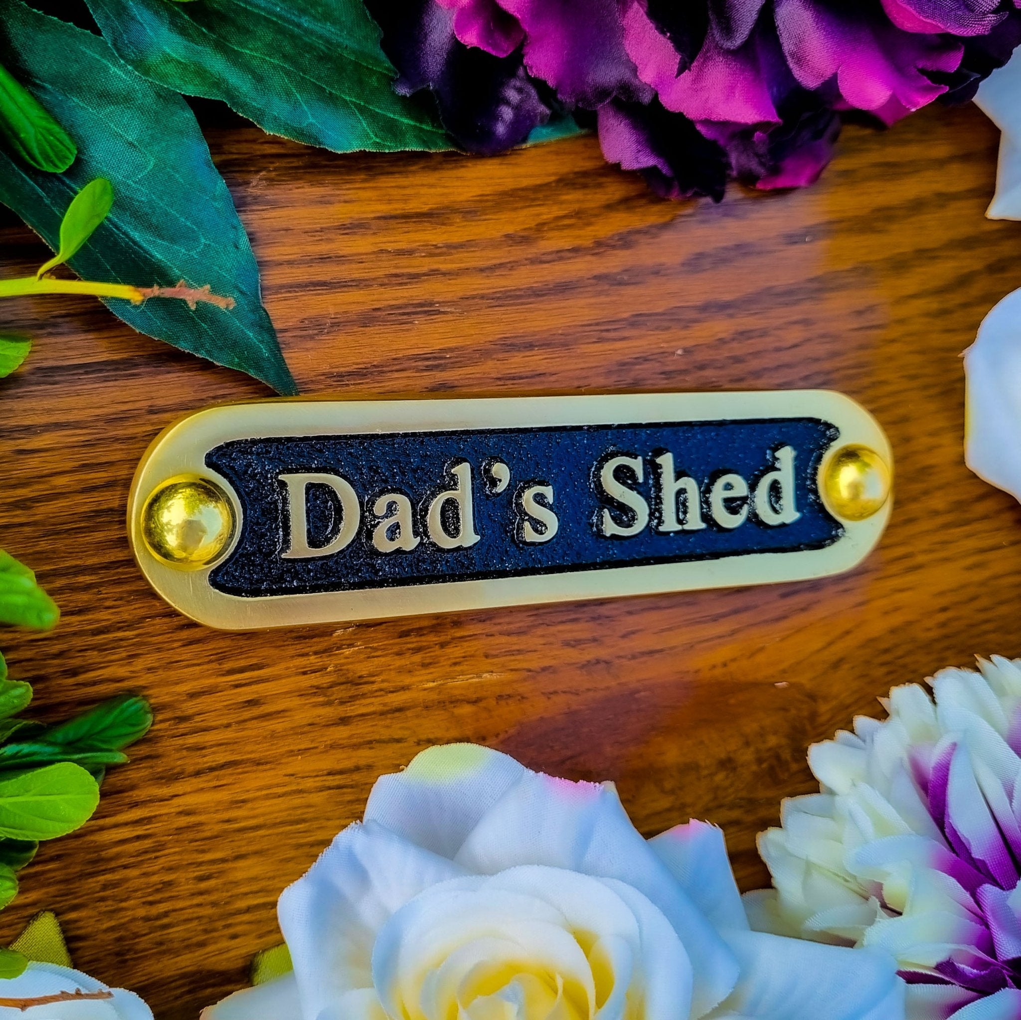 'Dad’s Shed' Door Sign - The Metal Foundry