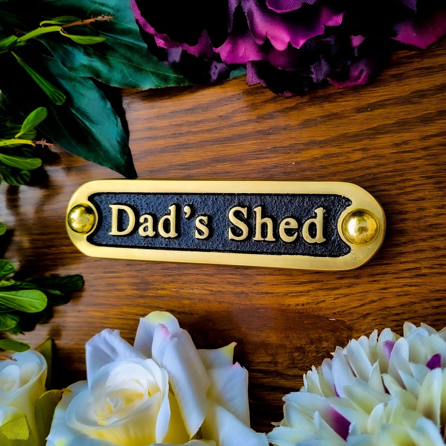 'Dad’s Shed' Door Sign - The Metal Foundry