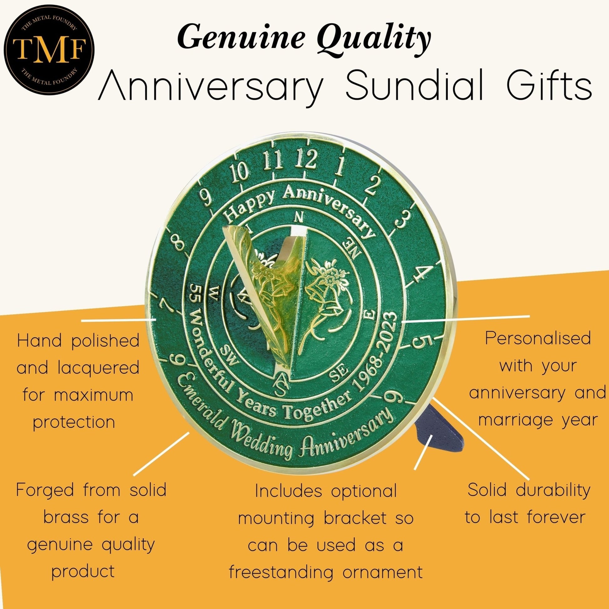 Emerald 55th Anniversary Sundial® 2023 Edition - The Metal Foundry