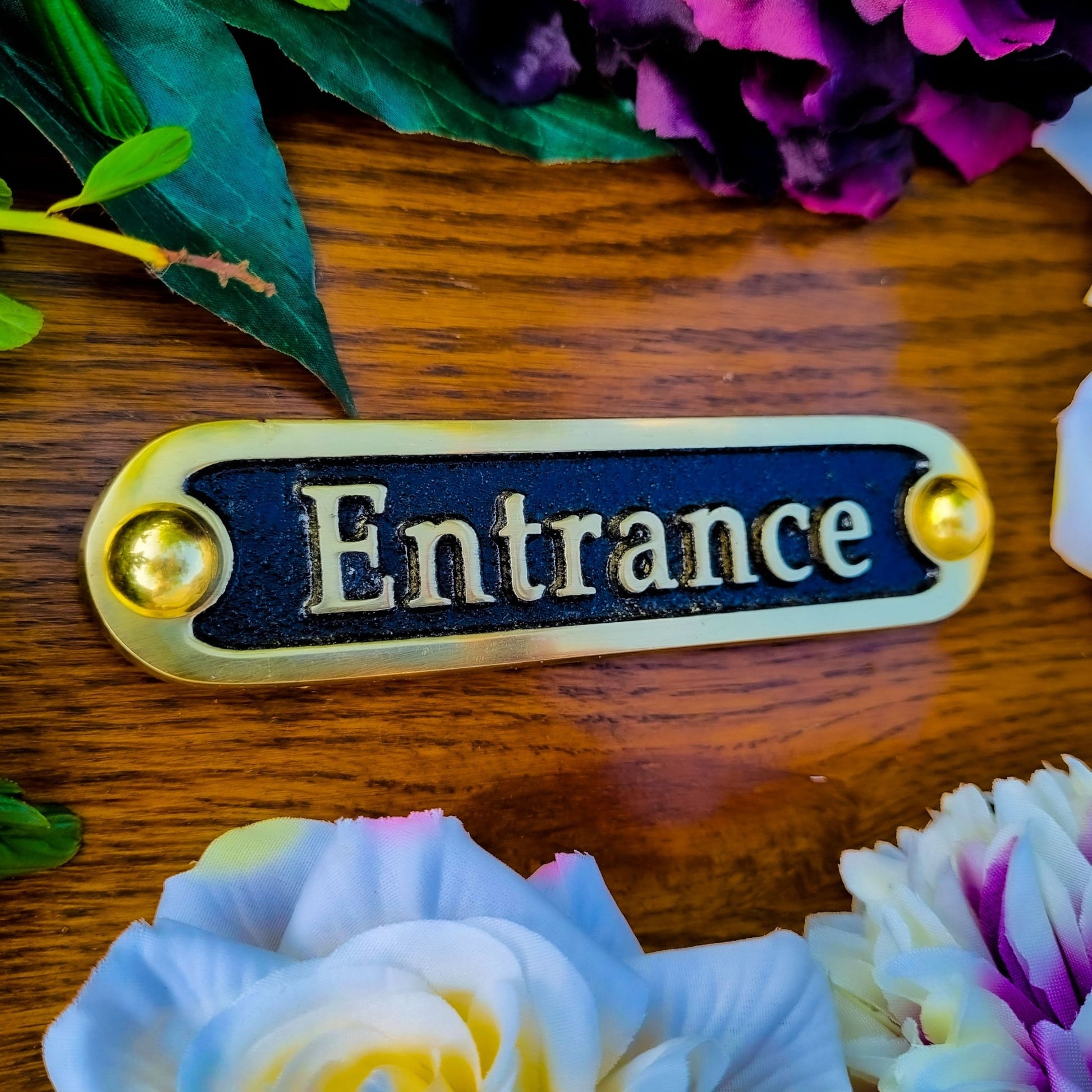 'Entrance' Door Sign - The Metal Foundry