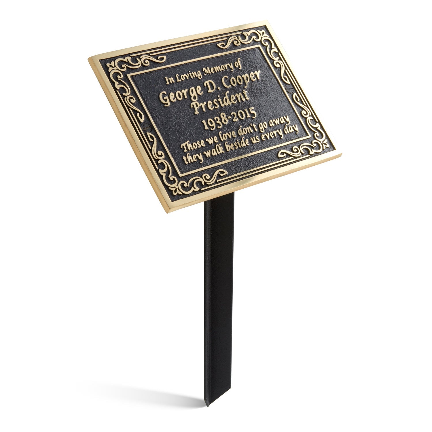 Ground Stake / Plaque Stand for Memorials - The Metal Foundry