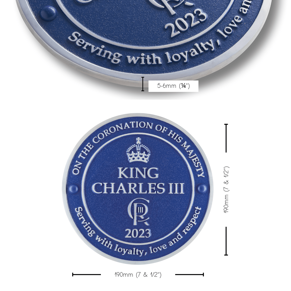 King Charles III Coronation Plaque - The Metal Foundry