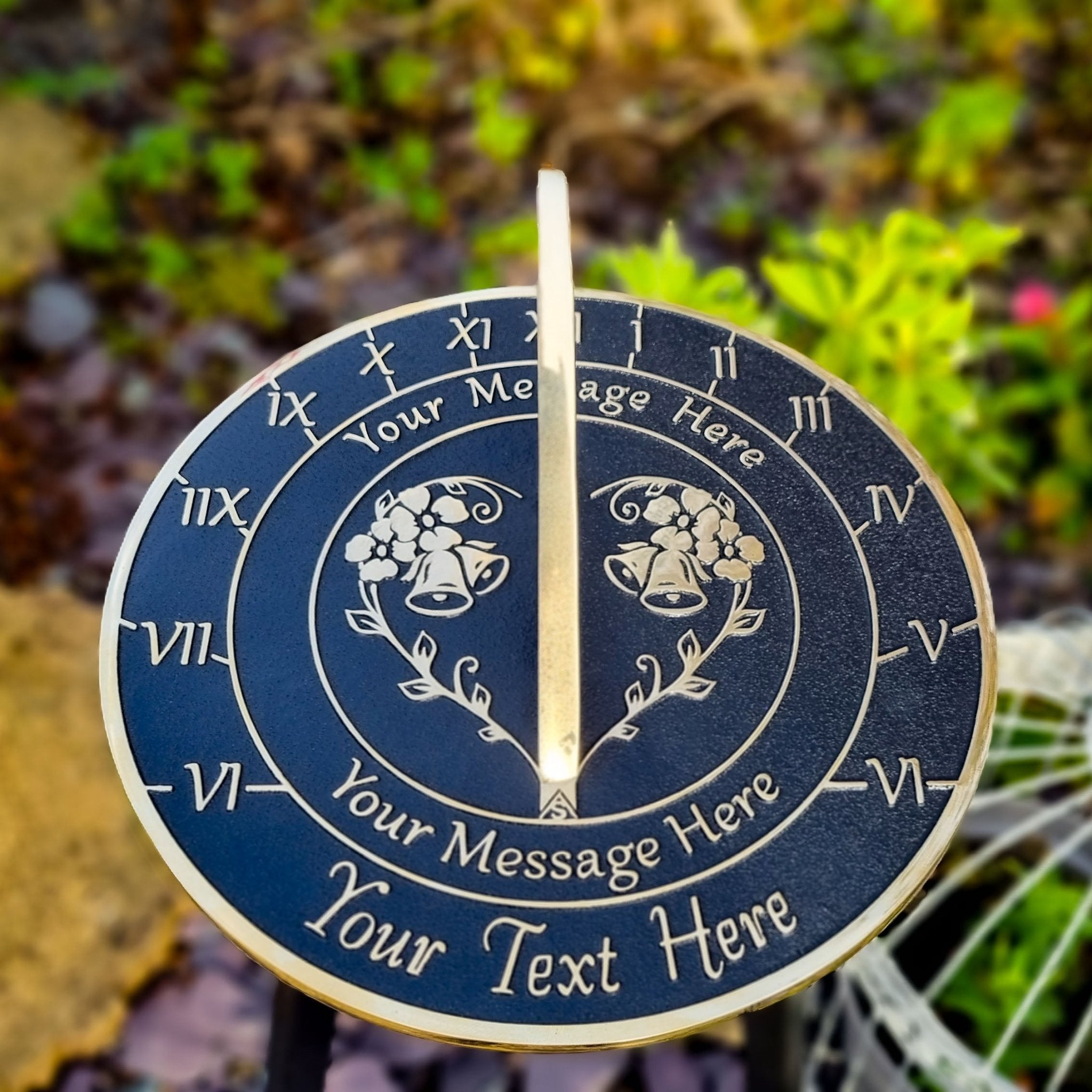 Large Custom Anniversary Sundial Gift - The Metal Foundry